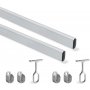 Kit bar kast 30x15mm geanodiseerd aluminium 1150mm Emuca