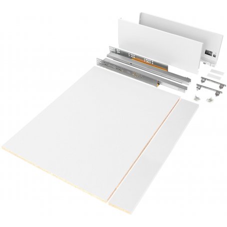 Kit Vertex lade keuken of badkamer panelen met 500mm diepte 178mm hoogte 900mm witte stalen module Emuca