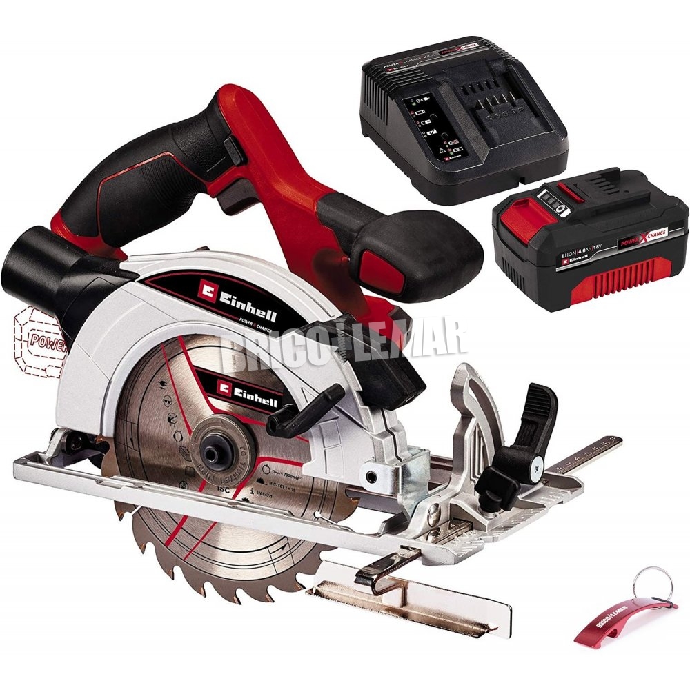 ▷ draadloze Einhell CS TE-18 / 165-1 Li + batterijlader en 4A Bricolemar