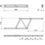 Set van 2 Tillen mechanismen salontafels gelakt staal zwart Emuca
