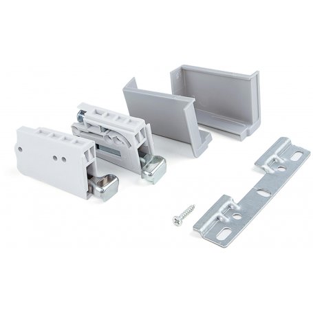5 sets van hangers voor hoge modules keuken Hook load 70kg / set staal grijze plastic Emuca