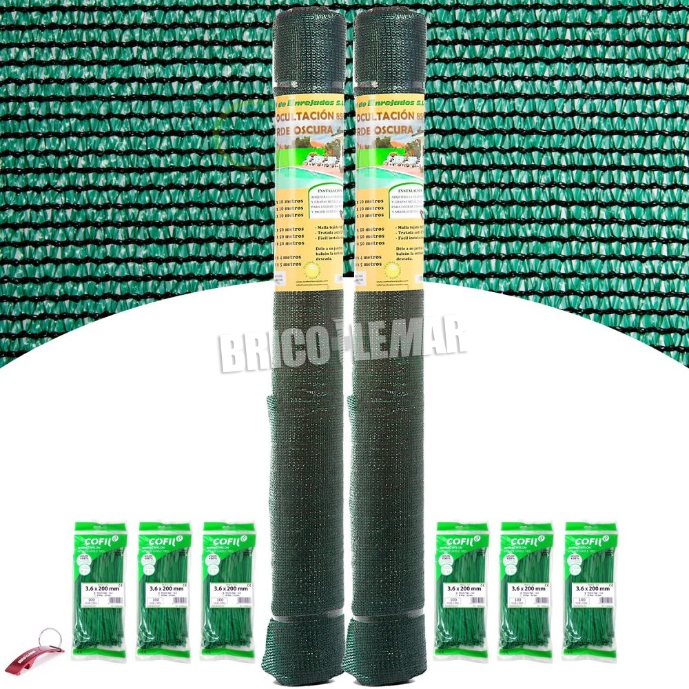 Schuine streep Previs site Verzoenen ▷ Extra groen gaas rollen 1,5x50m achterhouden 2 Central de Enrejados +600  nylon flenzen groene 200x3,6mm | Bricolemar