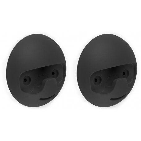 2 ophanghaken zwart plastic Napier Ø120mm Emuca