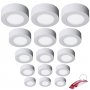 Lot van 15 ronde opbouw inbouwspots led 6w 480lm 6000k wit LDV Lighting