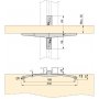 Zero kit met steunen voor module houten planken en zwarte ophangstang Emuca