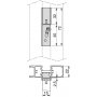 Zero kit met steunen voor module houten planken en zwarte ophangstang Emuca