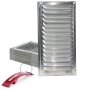 Kavel van 50 platte aluminium ventilatieroosters 20x10 Orfesa