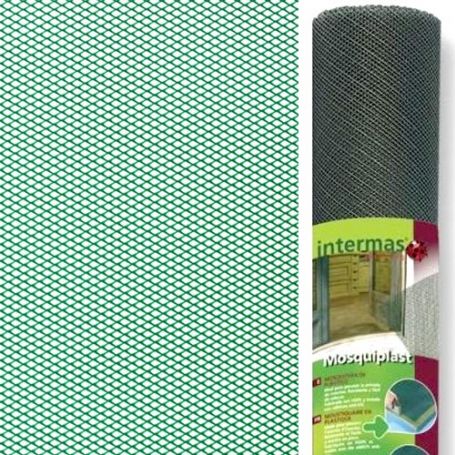 Renaissance formule Verlichten ▷ Kopen 1x50m groene plastic gaas klamboe mosquiplast Intermas | Bric...