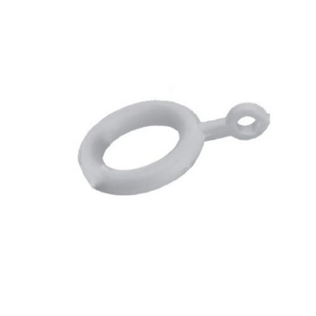 Ring gordijnroede 12mm witte plastic Micel
