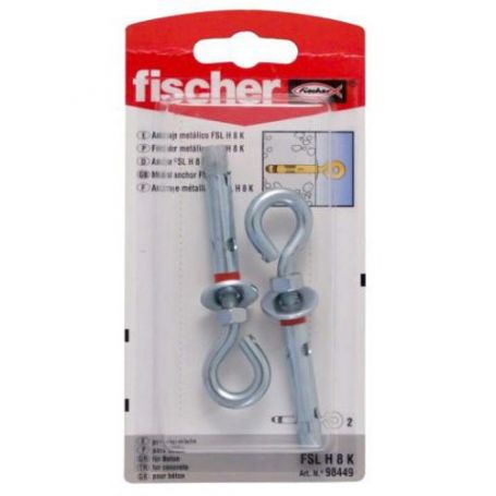 Metal stud anker Fischer FSL K H 10mm socket gesloten