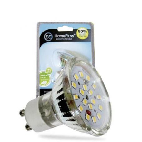 dicróica lâmpada GU10 4.6W 6000K 18 LEDs GSC Evolução