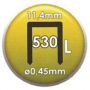 Clavex # 530 10mm unidades grampo blister 1200 Siesa