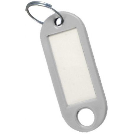 detentor da chave cinzento etiqueta (saco de 50 unidades) cufesan