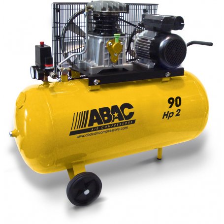 cintos compressor ABAC 90 litros B26-90 CM2 2hp lubrificada 10 bar