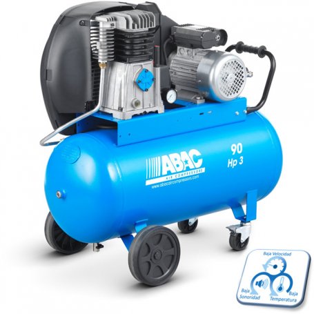 Fase pistão compressor de correia PRO A39B-90 cm3 de 90 litros 3HP