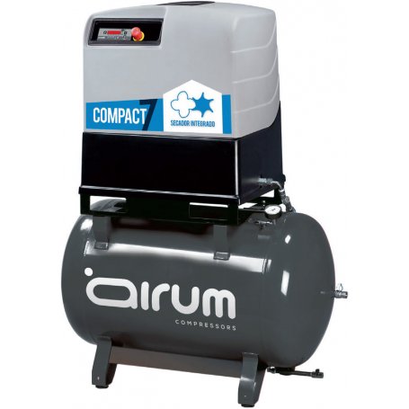 compressor de parafuso à prova de som COMPACT Airum 7-270 EN 10HP 270Lts com secador por refrigeração