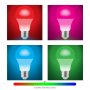 Pacote Inteligente padrão LED 2 WiFi lâmpadas E27 8W 3000K-6500K RGB GSC Evolução