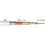 RG6 cabo de cobre coaxial carretel 100m branco GSC Evolução