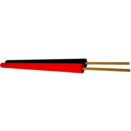 Paralelo cabo vermelho / preto 2x0.75mm rolo GSC 100m Evolução
