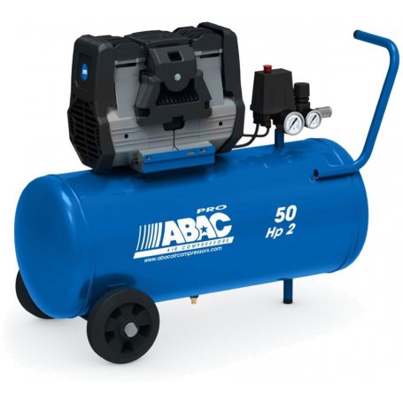 compressor tranquila Montecarlo OS20P sem 2HP óleo 9bar 50L 230L / min com rodas ABAC