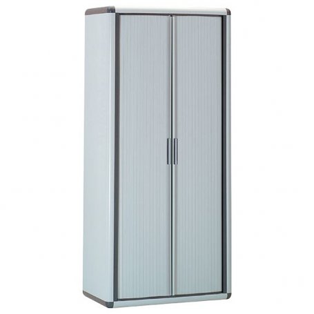 resina armário fácil rolo AP02 4 prateleiras portas deslizantes 79x39x164 cinzento Maiol