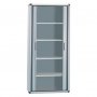 resina armário fácil rolo AP02 4 prateleiras portas deslizantes 79x39x164 cinzento Maiol