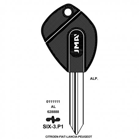 chave de segurança Six3p1 (saco de 10 unidades) jma