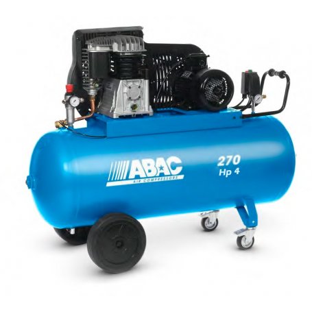compressor de êmbolo Abac A49B PRO 270 CT4 rodas 11bar fase 270L 4HP