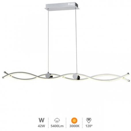 teto lâmpada LED 42W 3000K Spuma GSC Evolução