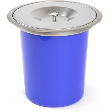 balde recesso para aço inoxidável bancada de cozinha lixo 8L e plástico Emuca