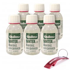 verniz de cerâmica S-19 6 unidades 125ml Quilosa