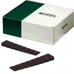nivelador calço Micel 100x20x8mm caixa castanho de 100 unidades