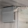 Compasso elevável aço de alta resistência de porta e de plástico cinzento antracite ágil 1800-3500 Emuca