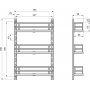 3 Especiero bandejas armário de cozinha ou aço parede antracite Emuca