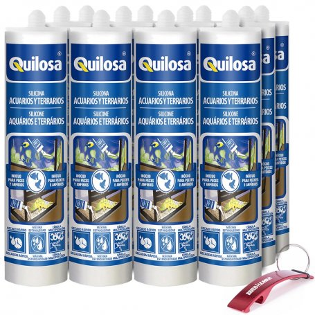 Aquário e caso silicone viveiro 12 cartuchos de preto 290 mL Quilosa