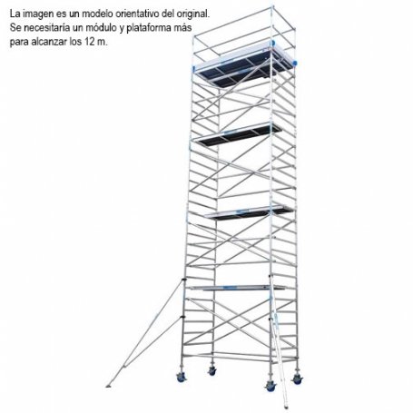 Alumínio andaimes torres PRO 4 pla taf ORMs 135x250cm altura de 12,2 m Euroscaffold