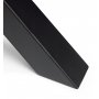 Cruzada transversal de duas pernas a altura da mesa 695 milímetros pintado de preto Emuca
