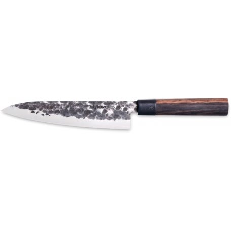 aço inoxidável cozinheiro faca 20 centímetros série Osaka forjado de madeira alça granadillo 3 Claveles