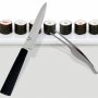 Kit para cortar e servir Tokyo sushi faca do cozinheiro chefe Yanagiba 24 centímetros + 20 centímetros braçadeira 3 Claveles
