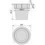 Lote 5 slides recesso mesa de plástico branco Pot Emuca