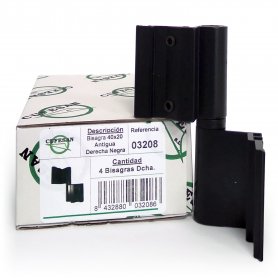 Box 4 Antigua 40x20 dobradiças pretas direito Cufesan