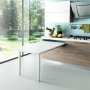Diretrizes mesa da cozinha extensível Parte ou alumínio anodizado casa inoxidável Emuca