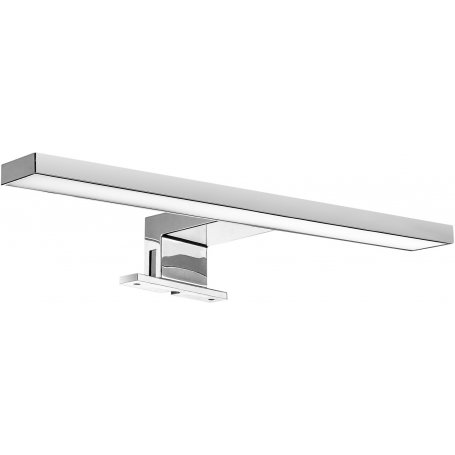 Refletor LED de plástico cromado Virgo IP44 300mm para espelho de banheiro Emuca