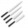 Conjunto de 4 facas da série Tokyo com barra porta-faca magnética e pinça de sushi 3 Claveles
