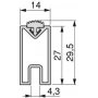 Kit zero de suportes para módulo de prateleiras de madeira e barra suspensa preta Emuca