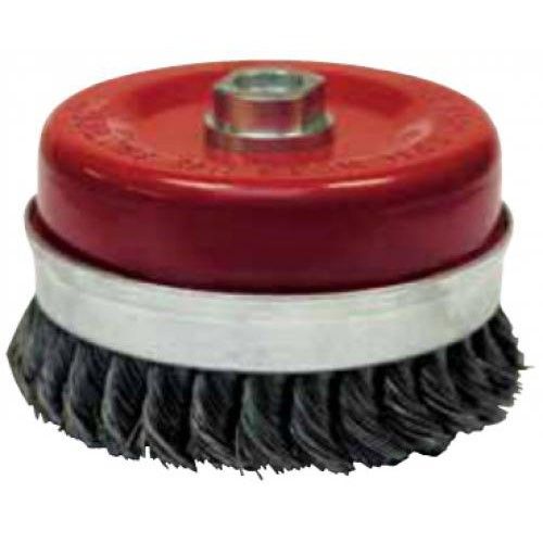▷ Buy Metal wire cup brush twisted steel wire 0.50 80mm M14 Leman 
