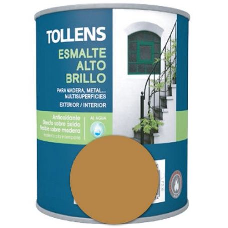 Ocher enamel high gloss 0.25 lt water. tollens