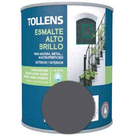 Enamel high gloss medium gray water 0.25 lt. tollens