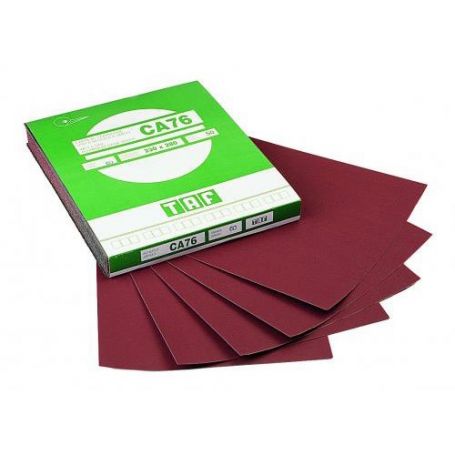 Resinated paper sheet in 230x280 corundum grain CA76 TAF 120