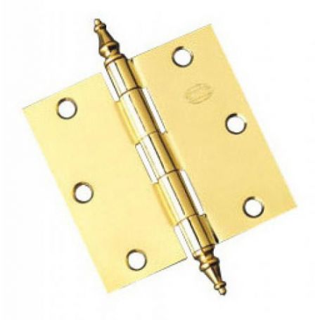 1011 76x76x1,6mm hinge model varnished brass (1 pair) Amig